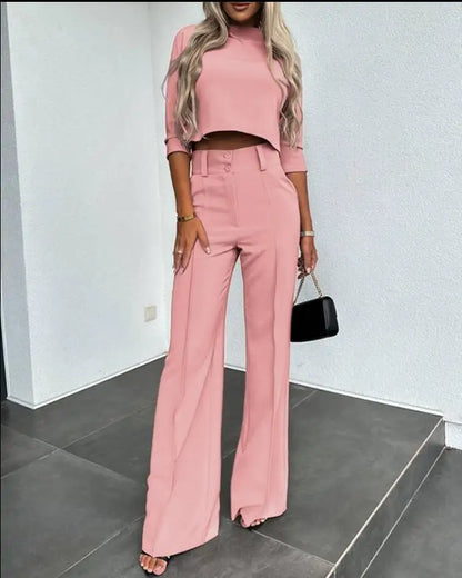 Completo Crop Top e Pantaloni | Chic | Elegante e Versatile