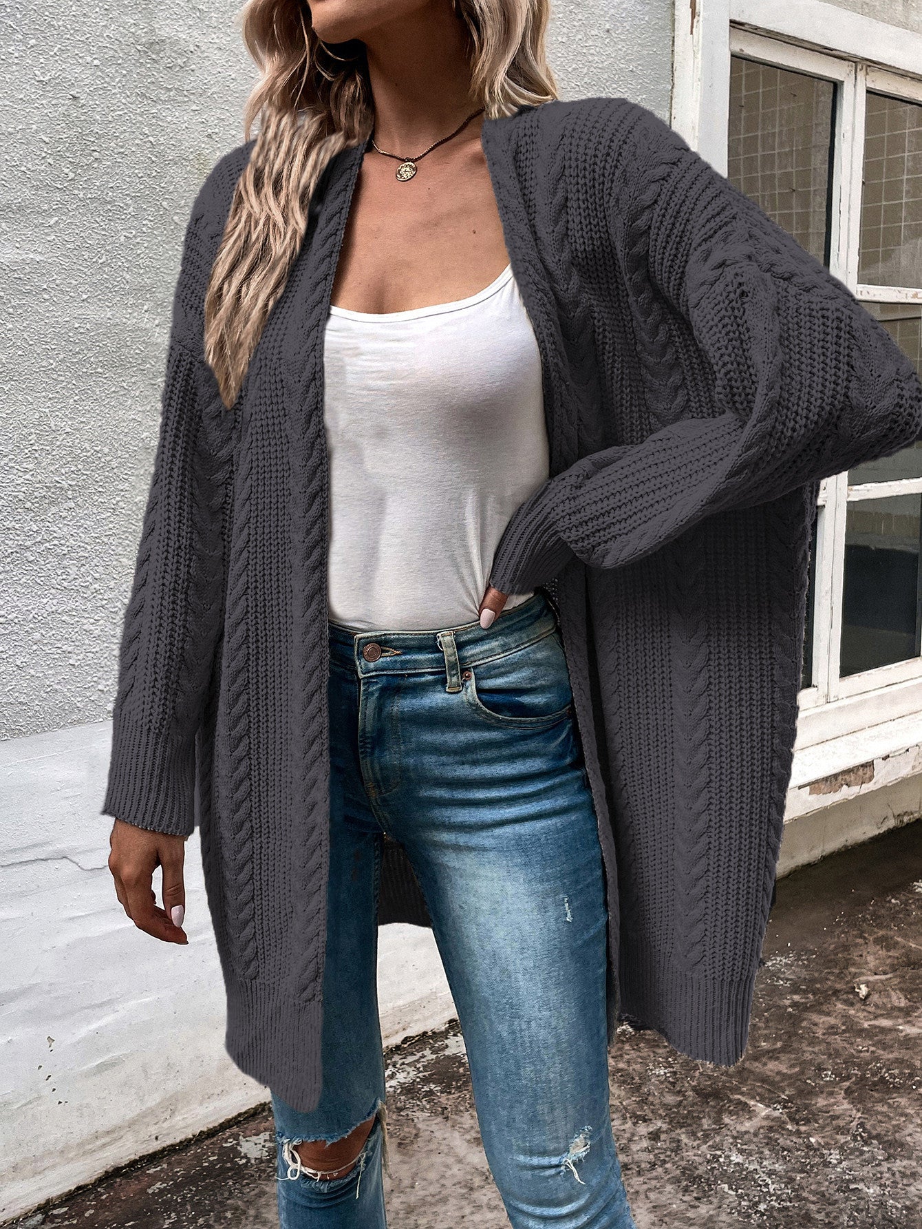 Cardigan Oversize in Maglia | Caldo | Morbido e Versatile