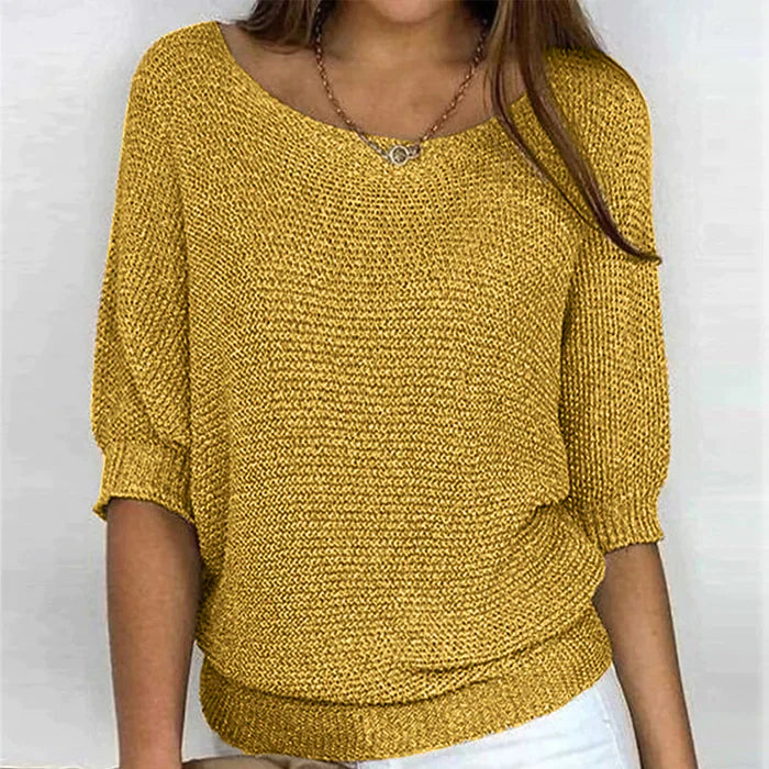 Maglione Scollo a Barca | Leggero & Versatile | Look Casual Chic