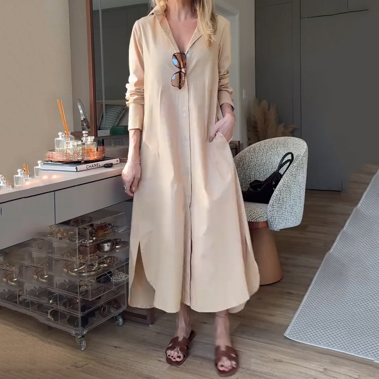Abito Camicia Oversize | Stampa Tropicale | Look Casual e Raffinato